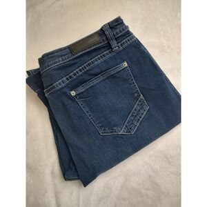 Rock & Roll Denim High Rise Trouser Flare Jeans Dark Wash W36 L32